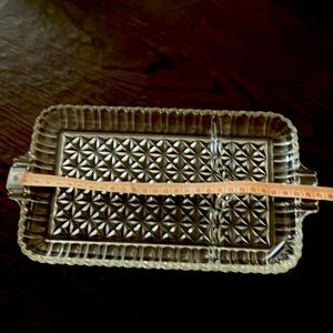 Vintage Crystal dish with handles